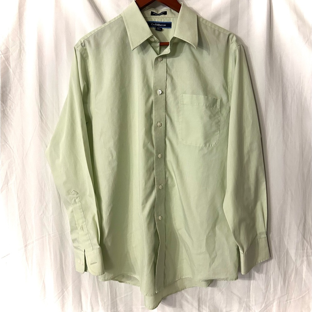 Croft & Barrow Men's Light Green Button Down Shirt